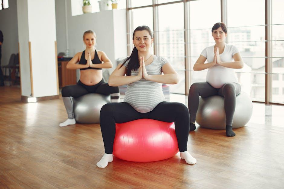 Recommended safe exercises for pregnant women